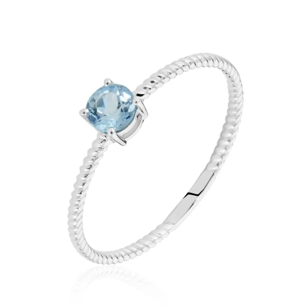 Bague Or Blanc Demi Topaze|Marc Orian