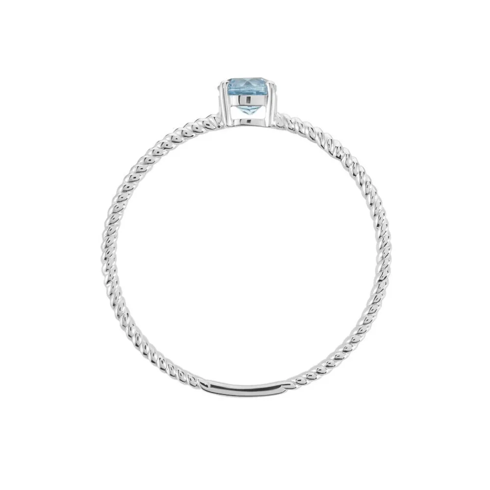 Bague Or Blanc Demi Topaze|Marc Orian