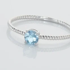 Bague Or Blanc Demi Topaze|Marc Orian
