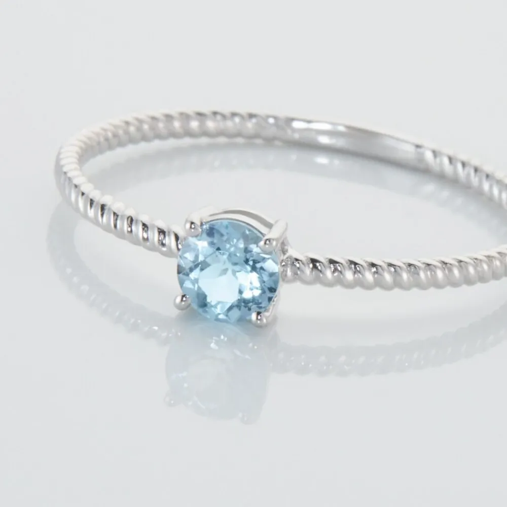 Bague Or Blanc Demi Topaze|Marc Orian