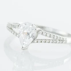 Bague Or Blanc Marinda Oxyde De Zirconium