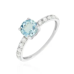 Bague Or Blanc Monroe Topaze Oxydes De Zirconium|Marc Orian Best