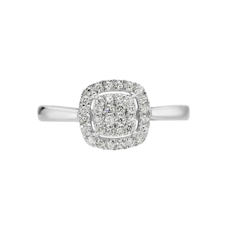 Bague Or Blanc Naveen Diamants Synthétiques