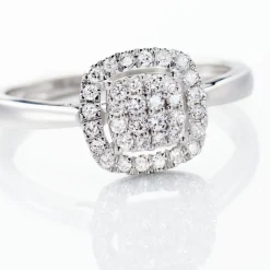 Bague Or Blanc Naveen Diamants Synthétiques