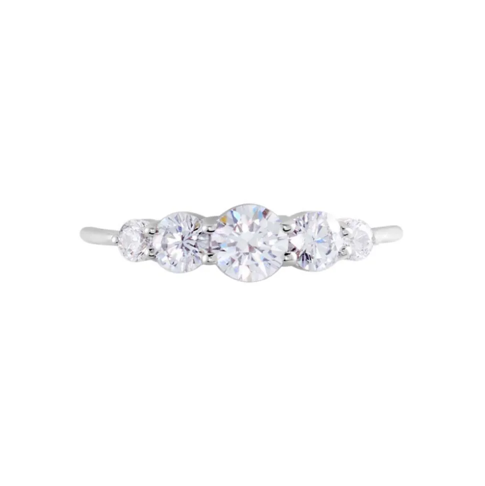 Bague Or Blanc Sibyllina Oxydes De Zirconium