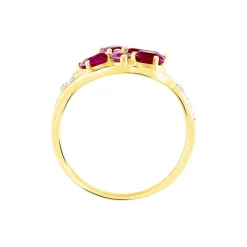 Bague Orchidee Or Bicolore Rubis Diamant|Marc Orian Clearance