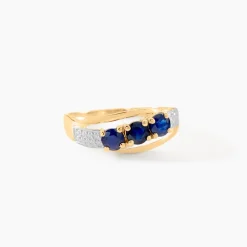 Bague Or Jaune Abelard Saphirs Diamants|Marc Orian Hot