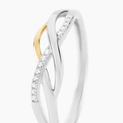 Bague Or Jaune Argent Blanc Oxyde De Zirconium|Marc Orian Outlet