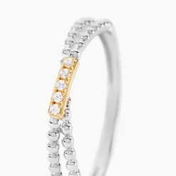 Bague Or Jaune Argent Blanc Oxyde De Zirconium|Marc Orian Online