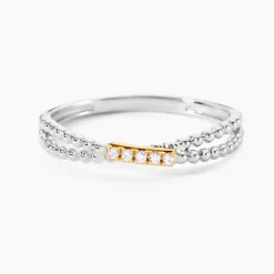 Bague Or Jaune Argent Blanc Oxyde De Zirconium|Marc Orian Online