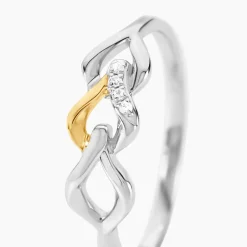 Bague Or Jaune Argent Blanc Oxyde De Zirconium|Marc Orian Discount