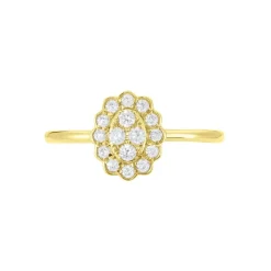 Bague Or Jaune Catharine Oxyde De Zirconium