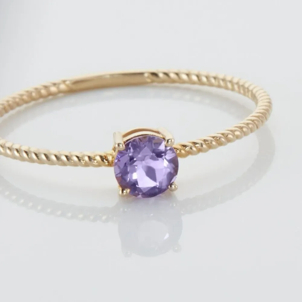 Bague Or Jaune Demi Amethyste|Marc Orian New