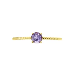 Bague Or Jaune Demi Amethyste|Marc Orian New