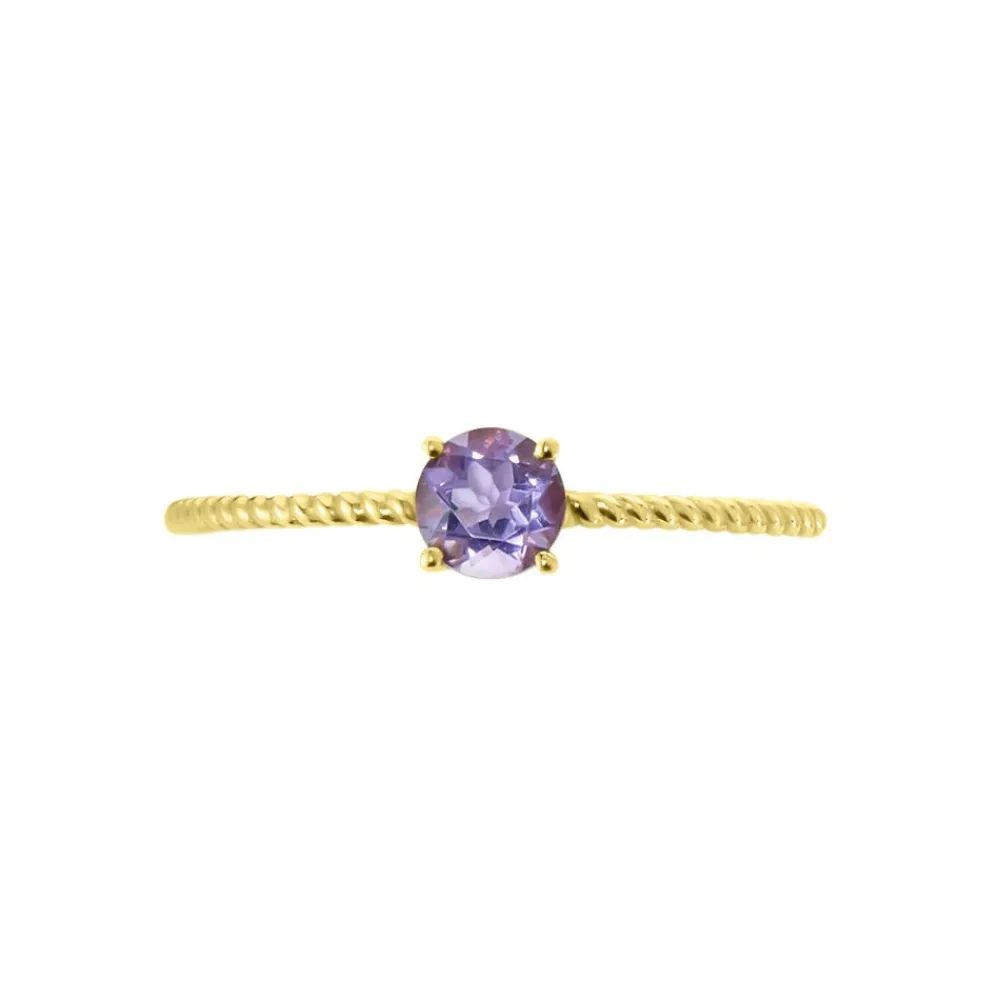 Bague Or Jaune Demi Amethyste|Marc Orian New