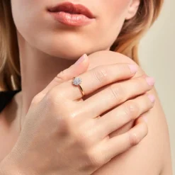 Bague Or Jaune Kailyn Oxyde De Zirconium