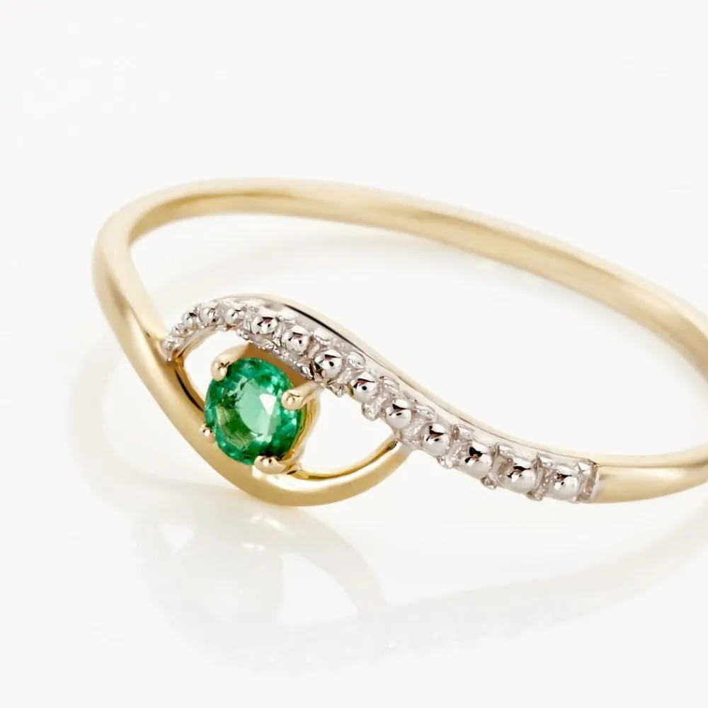 Bague Or Jaune Karmele Emeraude|Marc Orian New