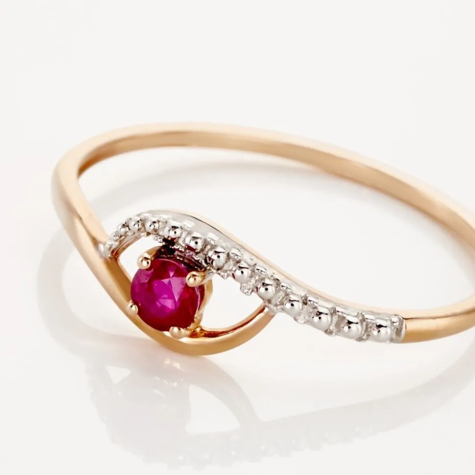 Bague Or Jaune Karmele Rubis