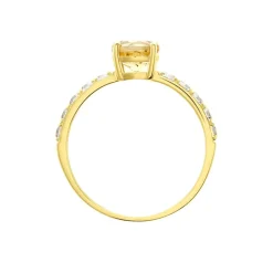 Bague Or Jaune Monroe Citrine Oxydes De Zirconium|Marc Orian Outlet