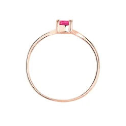 Bague Or Rose Amita Rubis