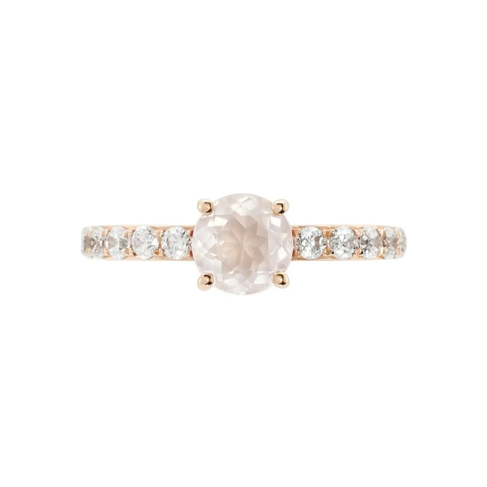 Bague Or Rose Monroe Quartz Oxydes De Zirconium|Marc Orian Discount