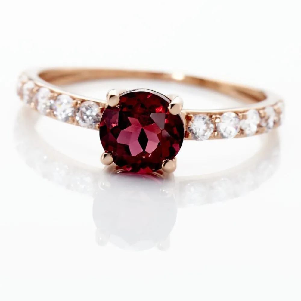 Bague Or Rose Monroe Rhodolite Oxydes De Zirconium|Marc Orian Best