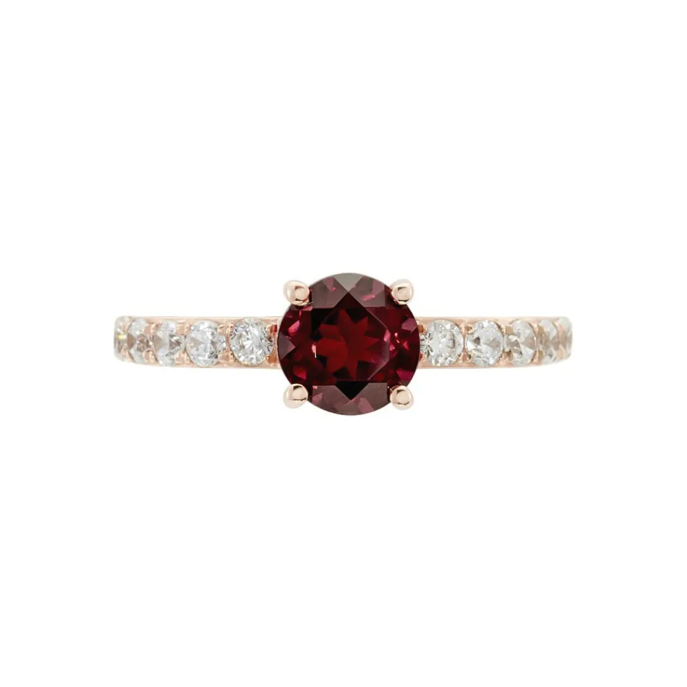 Bague Or Rose Monroe Rhodolite Oxydes De Zirconium|Marc Orian Best