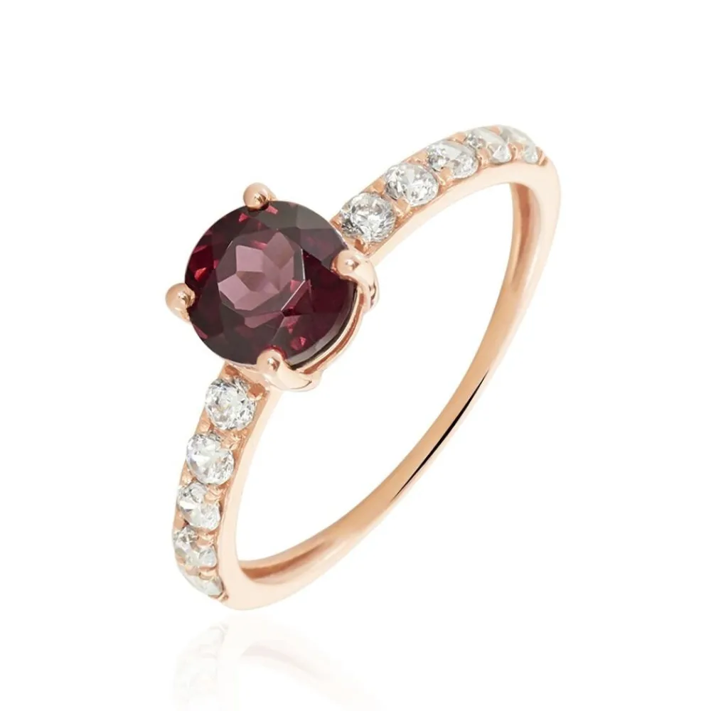 Bague Or Rose Monroe Rhodolite Oxydes De Zirconium|Marc Orian Best