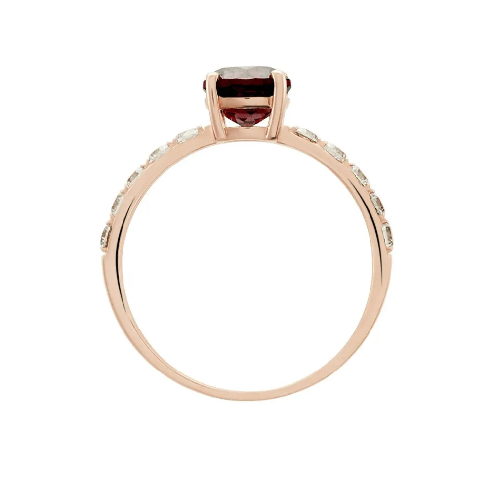 Bague Or Rose Monroe Rhodolite Oxydes De Zirconium|Marc Orian Best