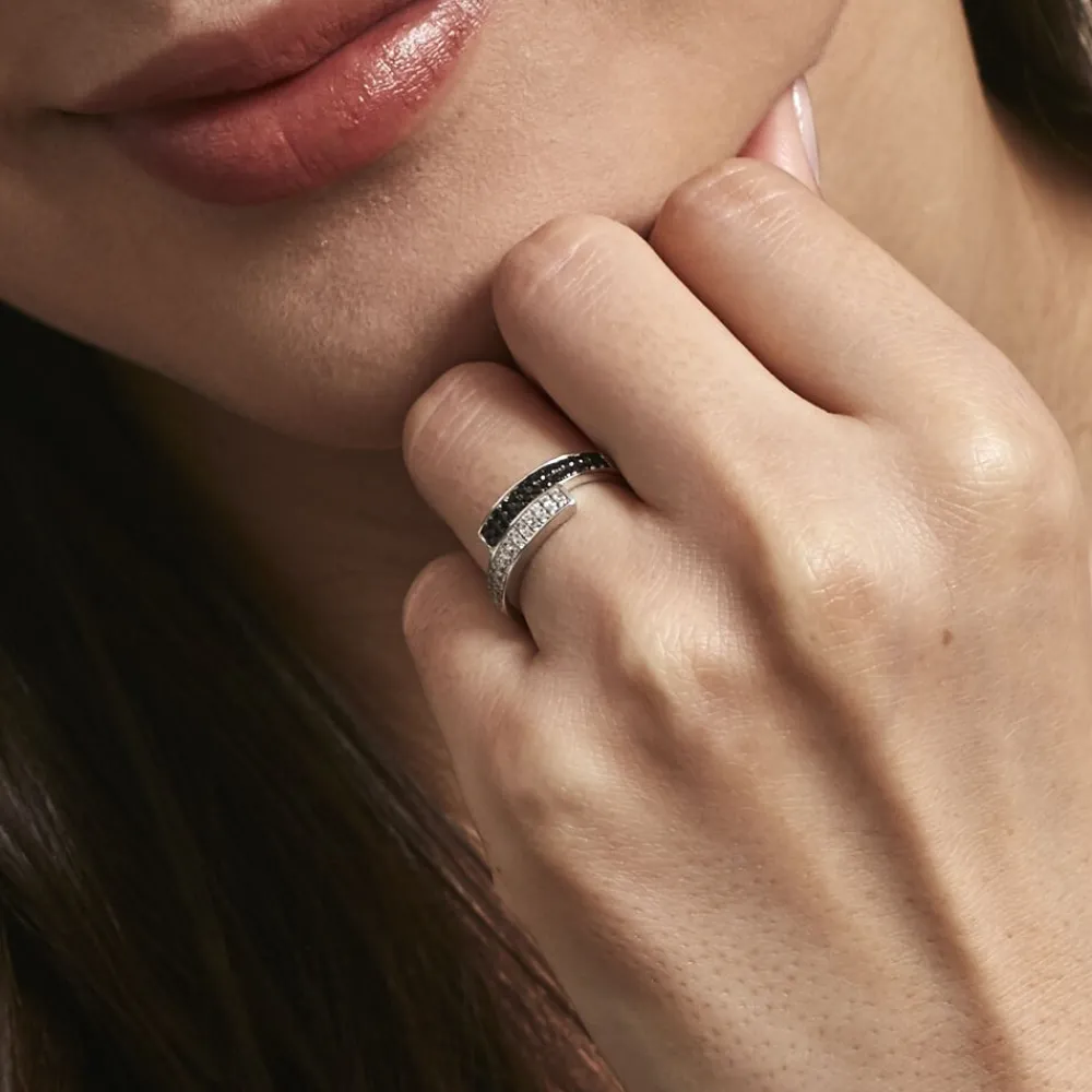Bague Ouarida Argent Blanc Oxyde De Zirconium|Marc Orian Discount