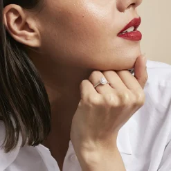 Bague Pascalyne Argent Blanc Oxyde De Zirconium