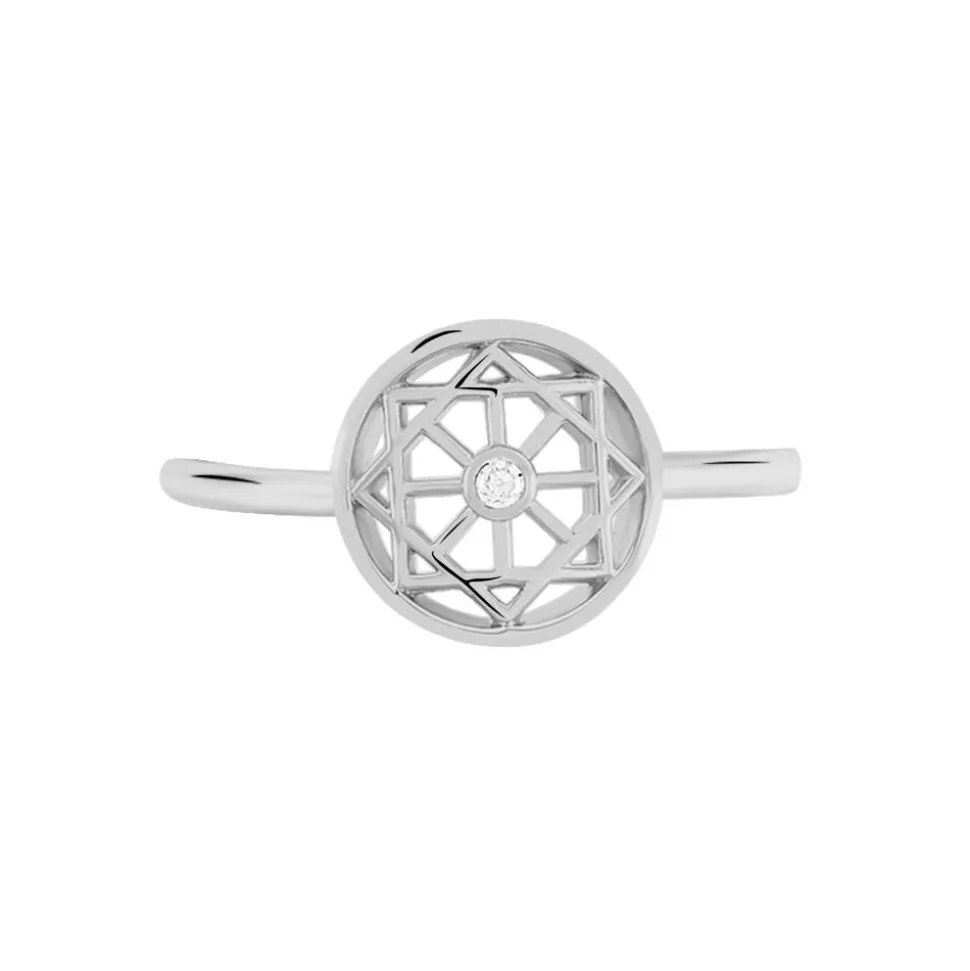 Bague Peinda Argent Blanc Oxyde De Zirconium