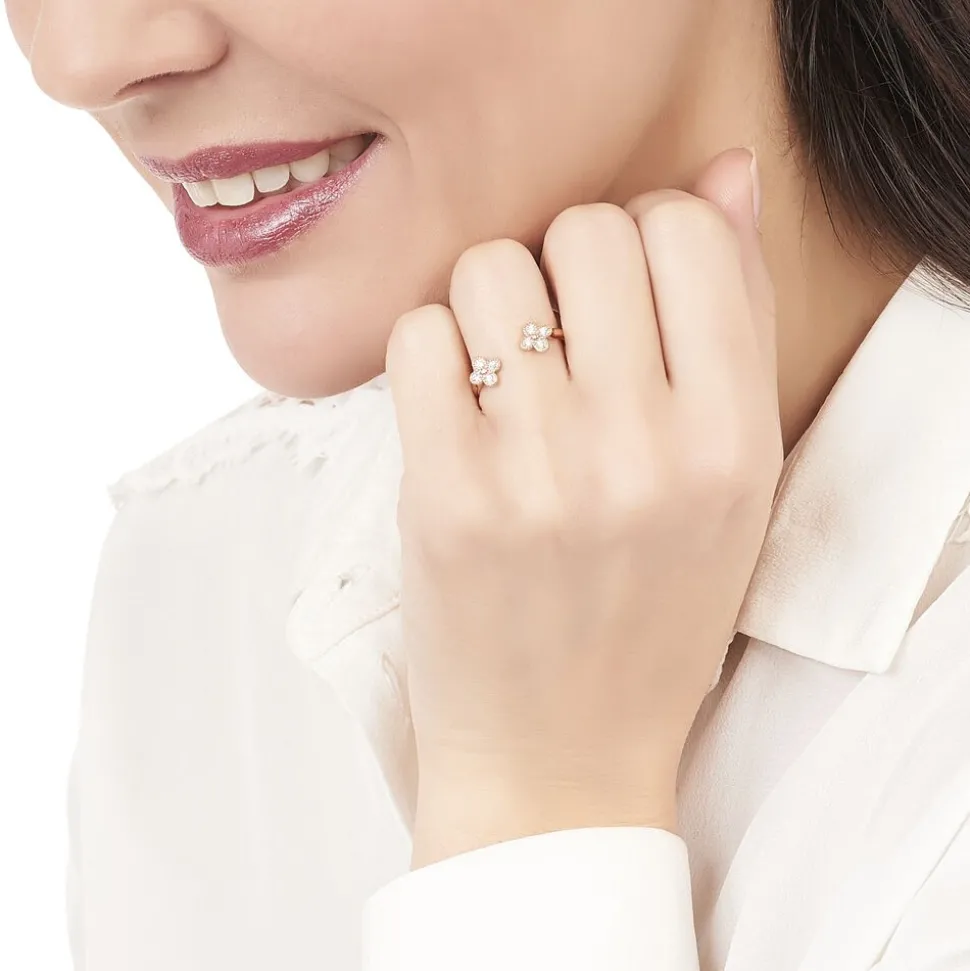 Bague Peinda Argent Rose Oxyde De Zirconium