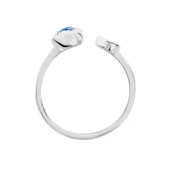 Bague Perline Argent Blanc Oxyde De Zirconium
