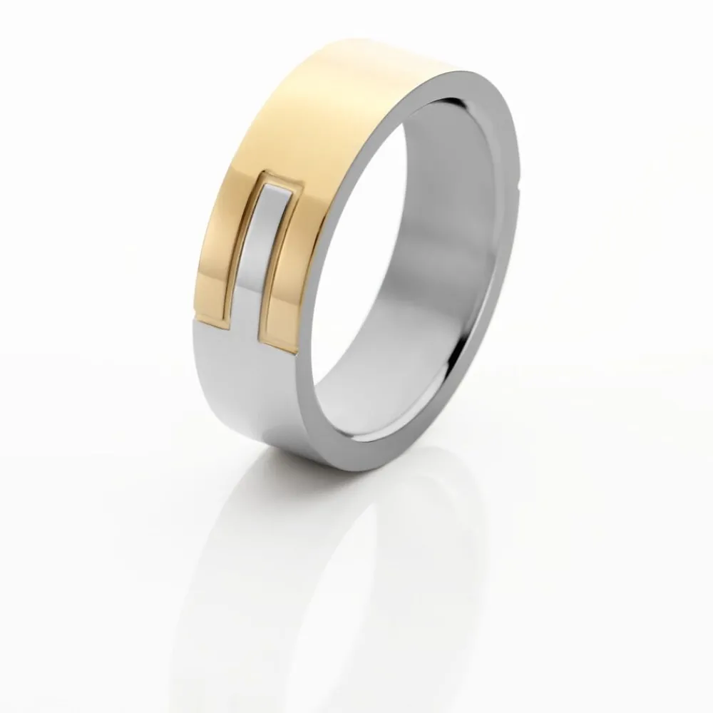Bague Acier Bicolore|PHEBUS HIM Sale