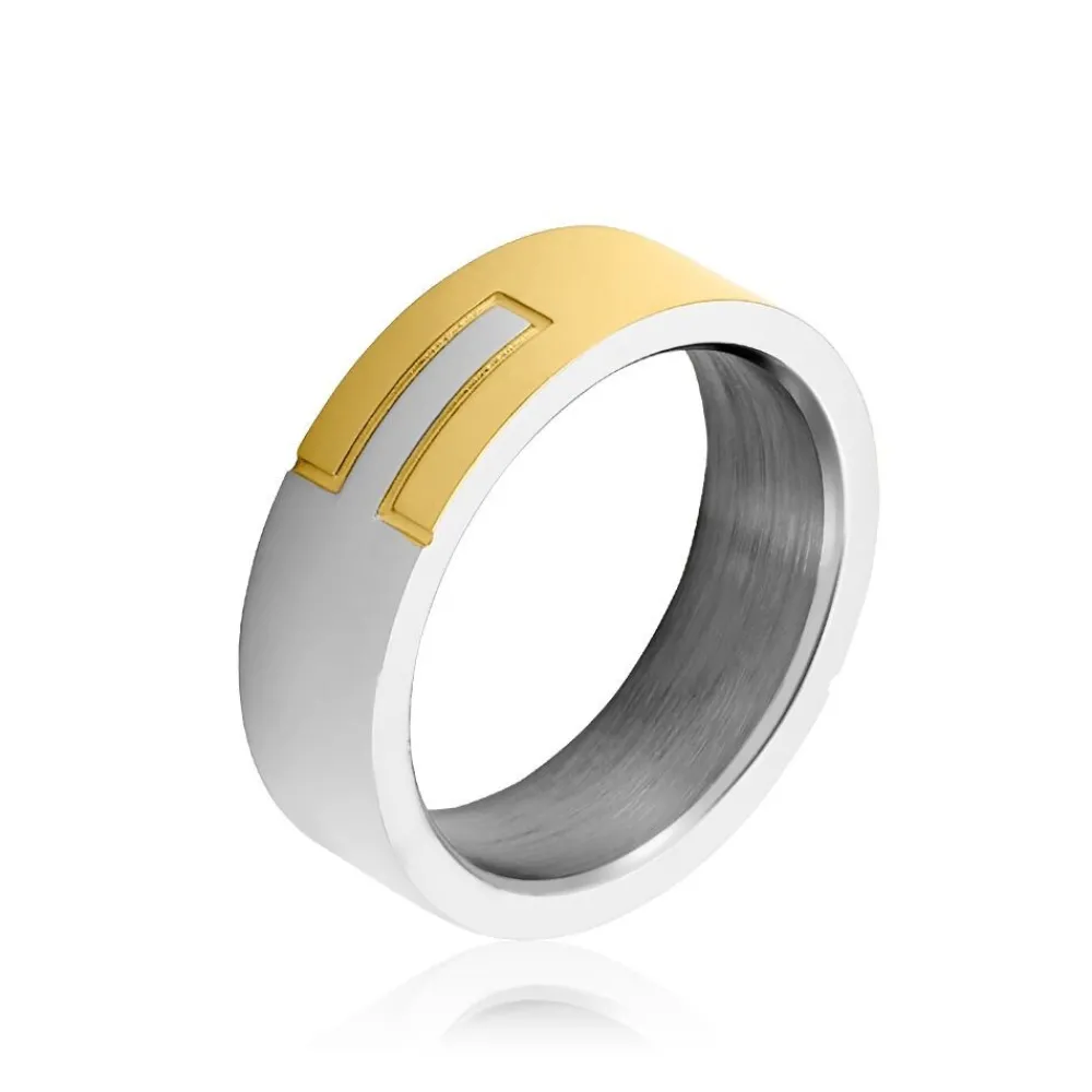 Bague Acier Bicolore|PHEBUS HIM Sale