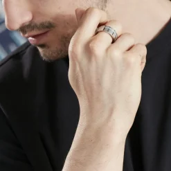 Bague Acier Blanc|PHEBUS HIM
