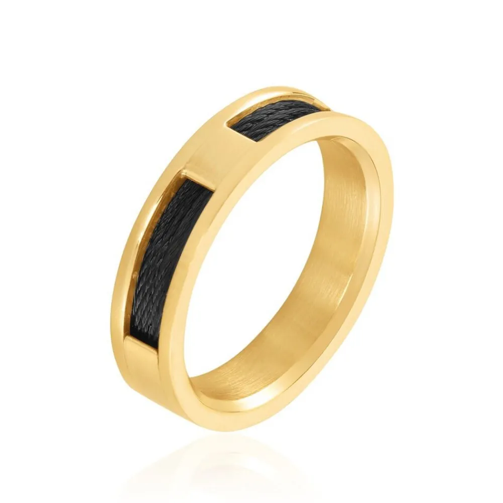 Bague Acier Jaune|PHEBUS HIM Hot