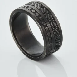 Bague Acier Noir|PHEBUS HIM Sale