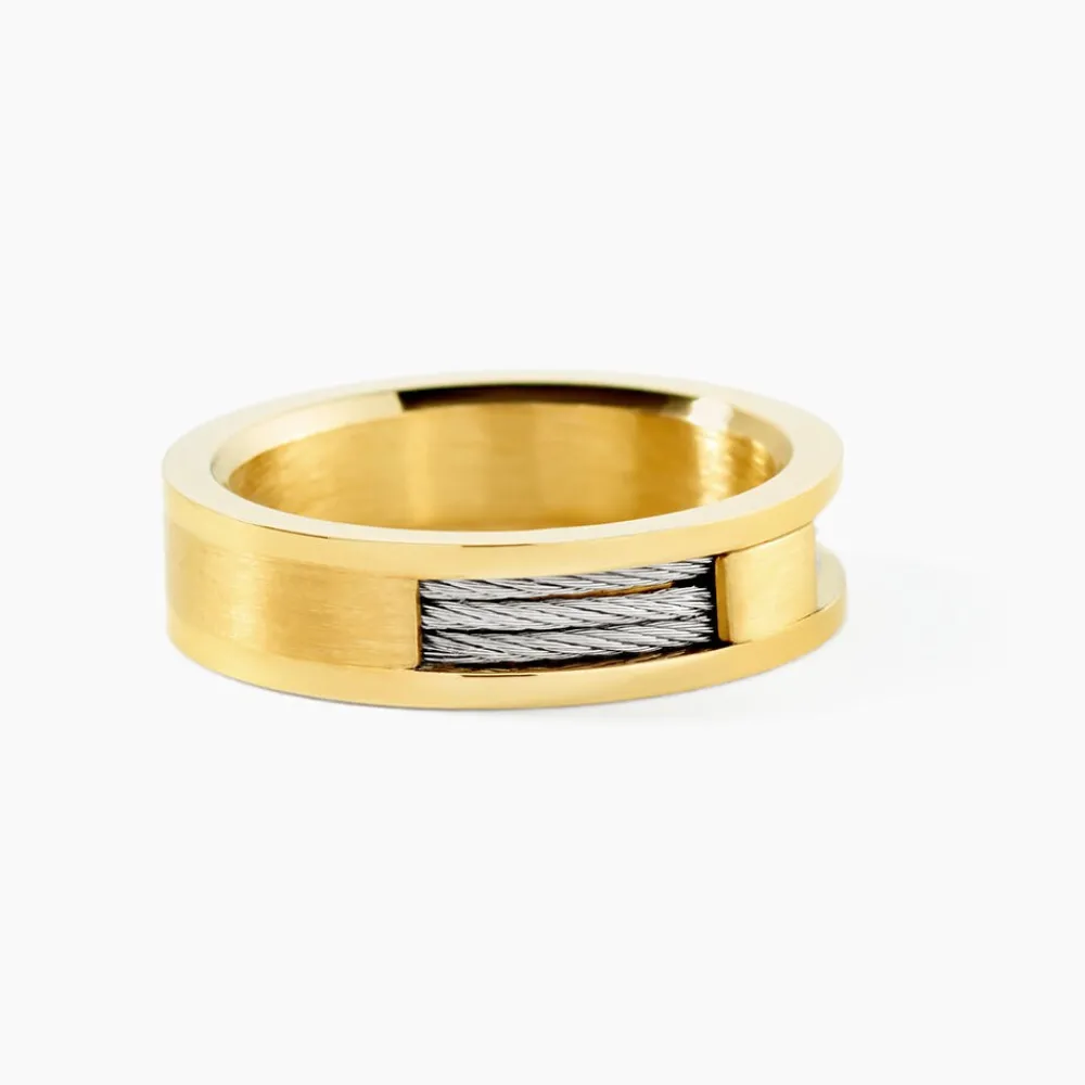 Bague Classique Acier Jaune|PHEBUS HIM Hot