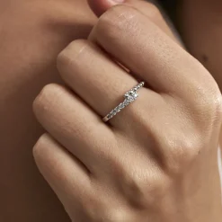 Bague Pisa Argent Blanc Oxyde De Zirconium|Marc Orian Online