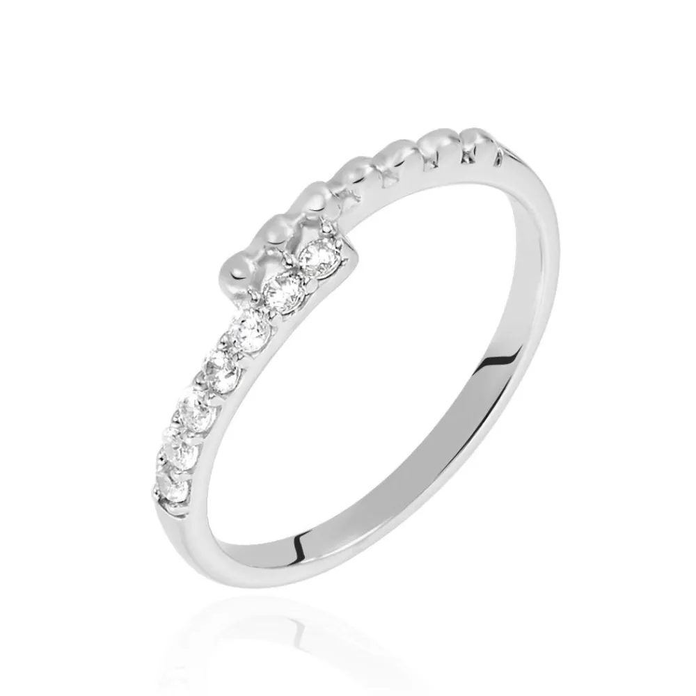 Bague Pisa Argent Blanc Oxyde De Zirconium|Marc Orian Online