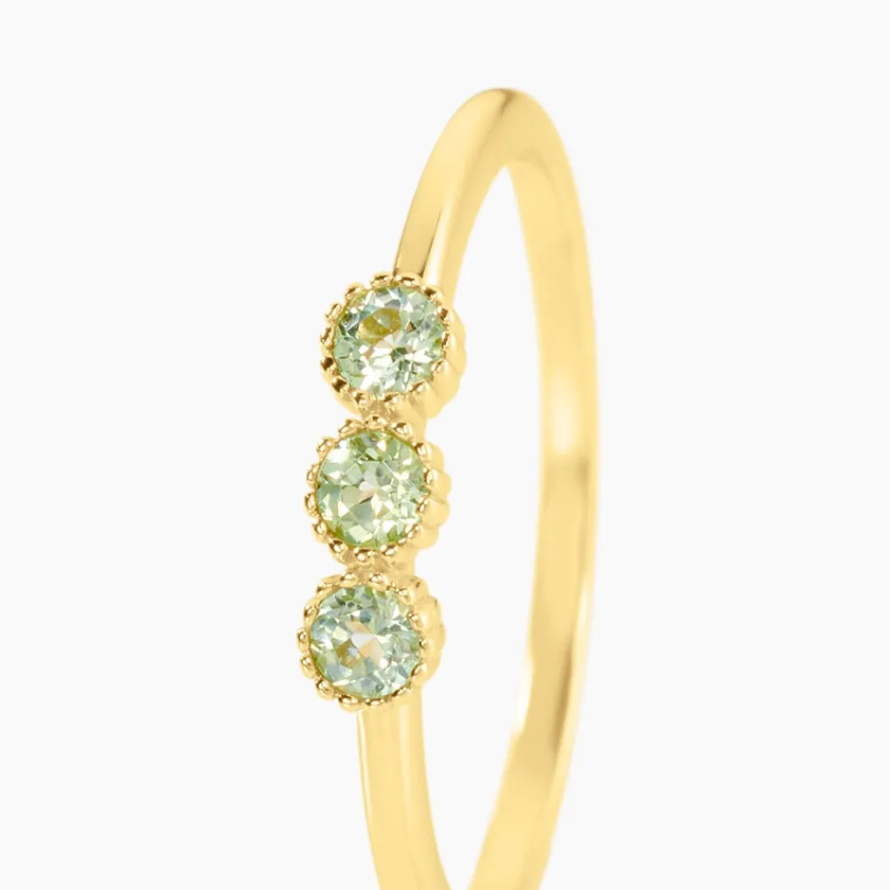 Bague Poem Argent Jaune Péridot|Marc Orian Clearance