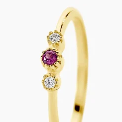 Bague Poem Argent Jaune Rhodolite Oxyde De Zirconium|Marc Orian Sale