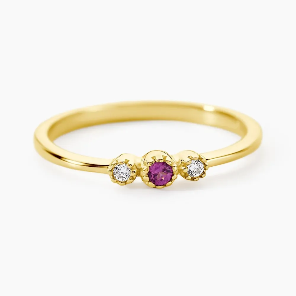 Bague Poem Argent Jaune Rhodolite Oxyde De Zirconium|Marc Orian Sale