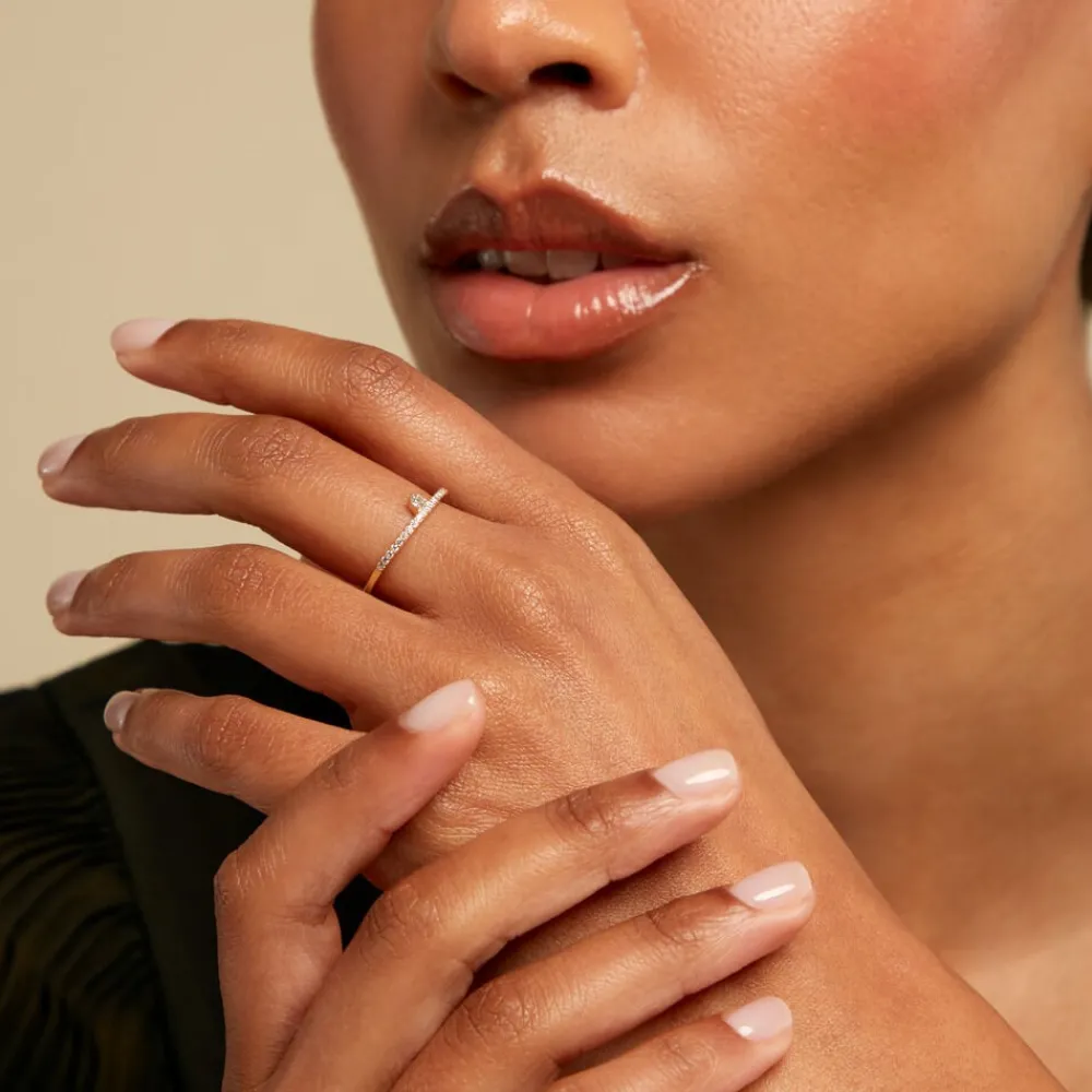Bague Poem Argent Jaune Topaze Oxyde De Zirconium|Marc Orian