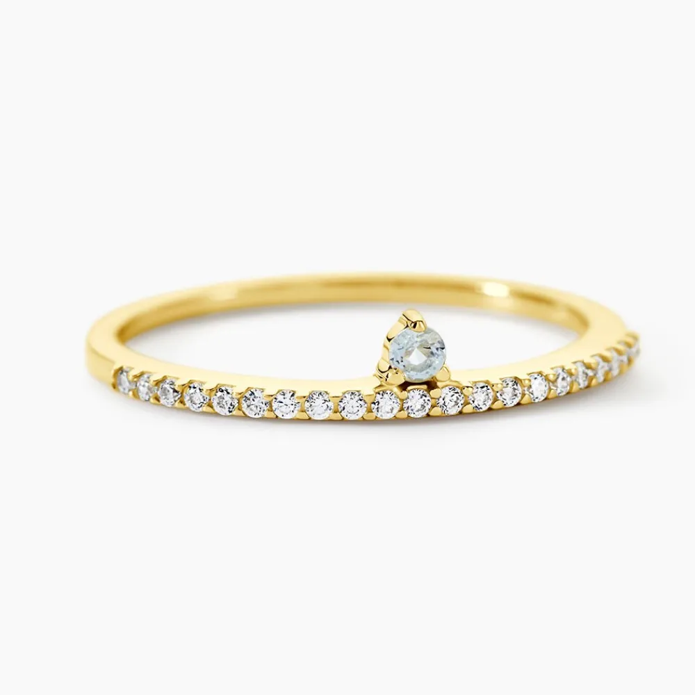 Bague Poem Argent Jaune Topaze Oxyde De Zirconium|Marc Orian