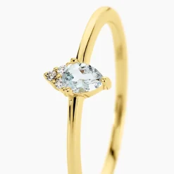 Bague Poem Argent Jaune Topaze Oxyde De Zirconium|Marc Orian New