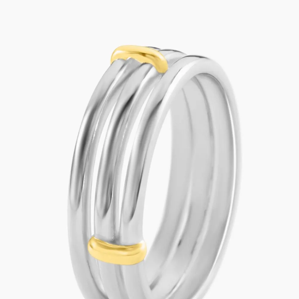 Bague Poly Argent Blanc|Marc Orian Best