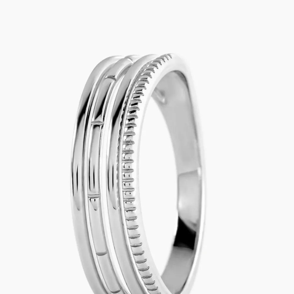 Bague Poly Argent Blanc|Marc Orian New